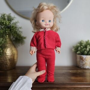 VTG 1983 Mattel Chatty Patty Talking Doll Pull String Original Outfit 16”